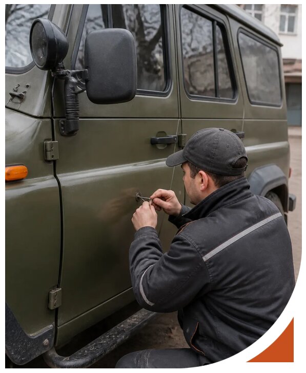 Профессиональное вскрытие автомобиля УАЗ без повреждений в Нягани